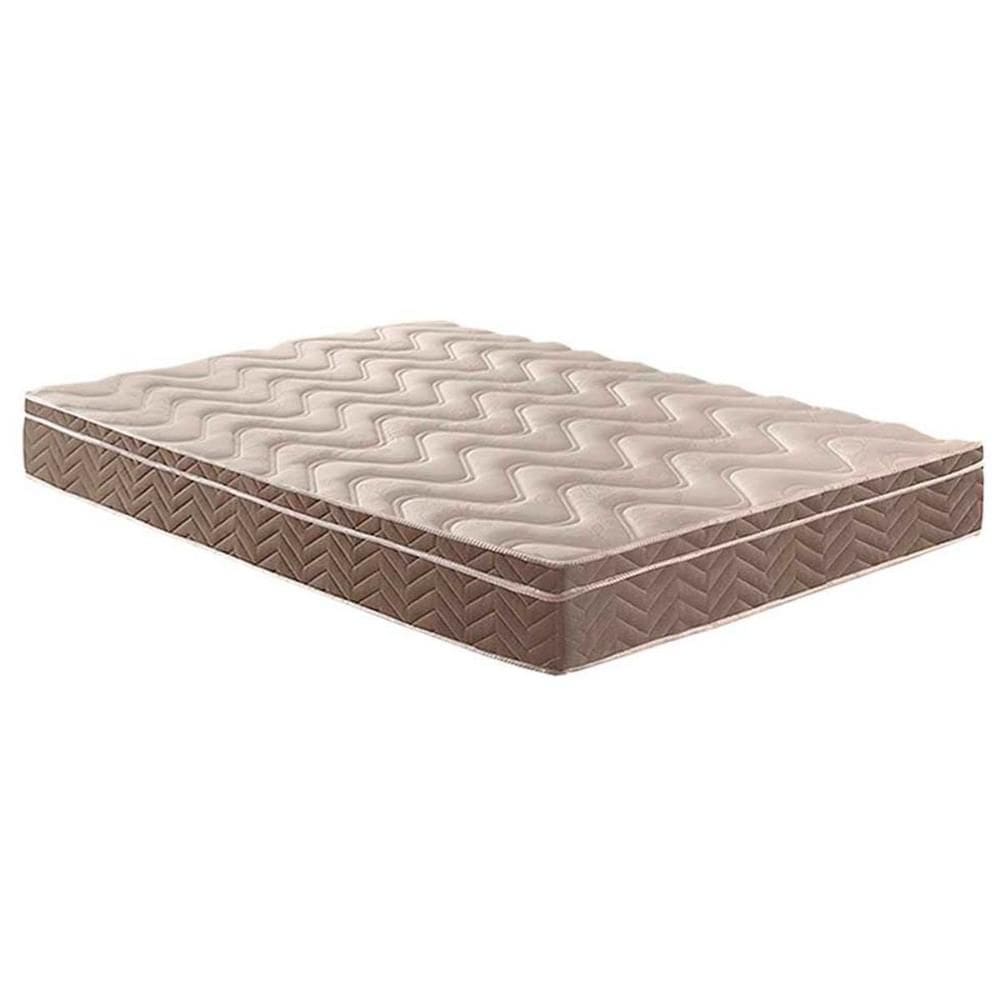 Colchão King Espuma D33 / Anatômico Confort Ultra Firme Euro Pillow Brown (193x203x17) - Paropas