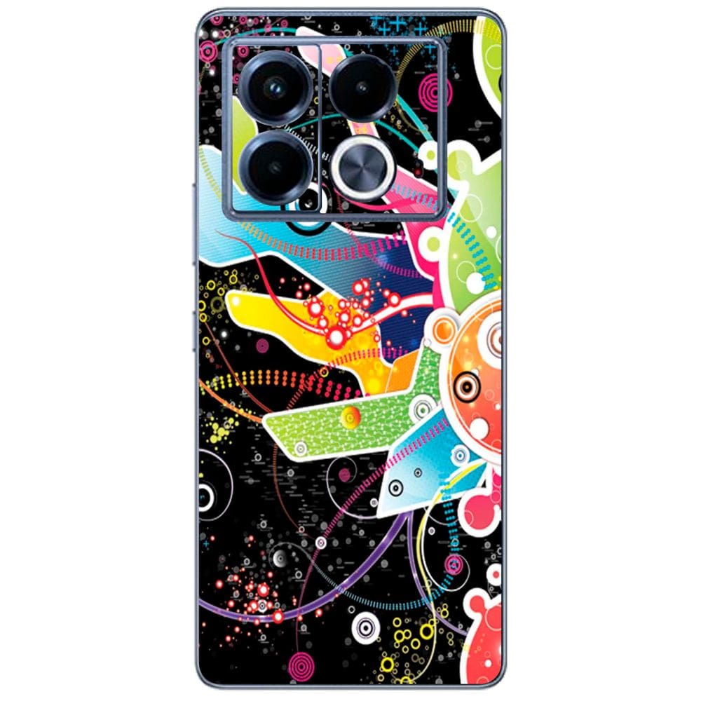 Capa Adesivo Skin058 Verso Para Infinix Note 40 5G (X6852)