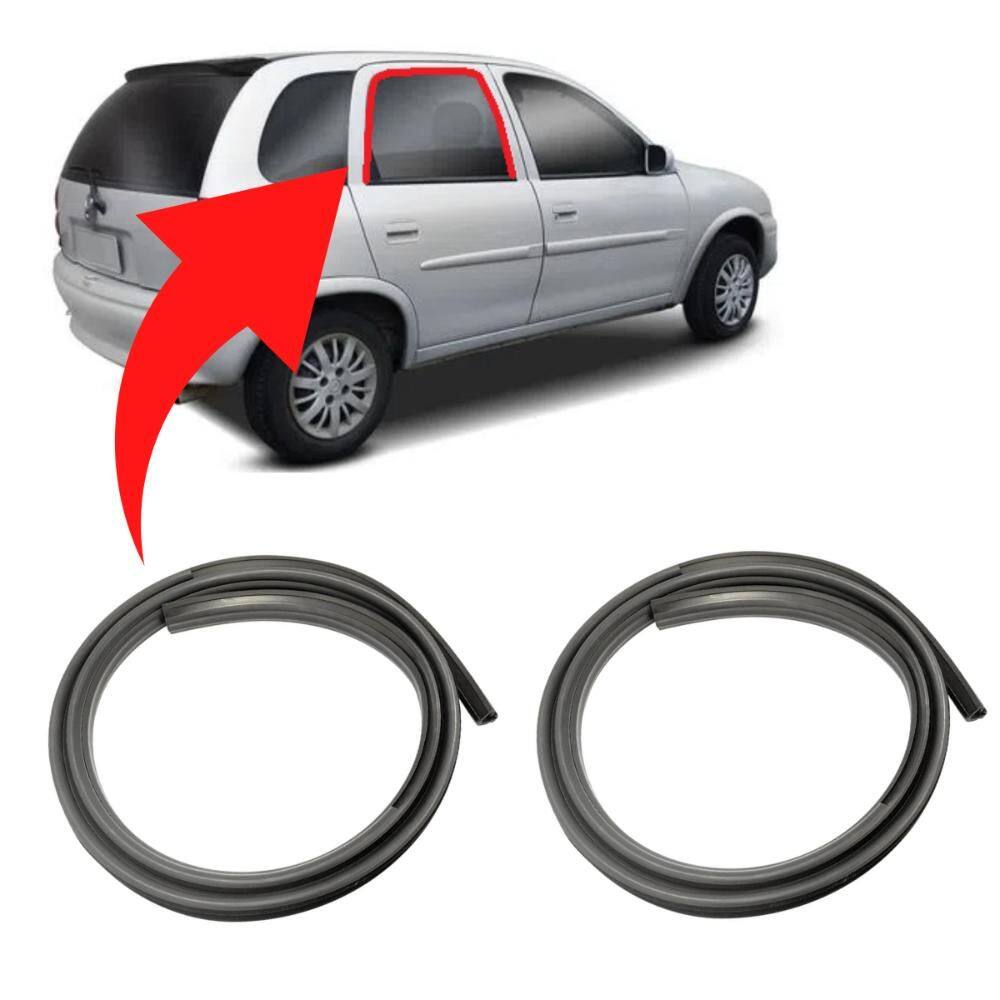 Kit Canaleta Do Vidro Borracha Porta Traseira Corsa 10 11 12 [F103]