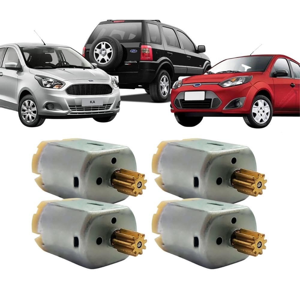 Kit 4 Motores Da Fechadura Elétrica Porta Fiesta Ecosport Ka [F103]