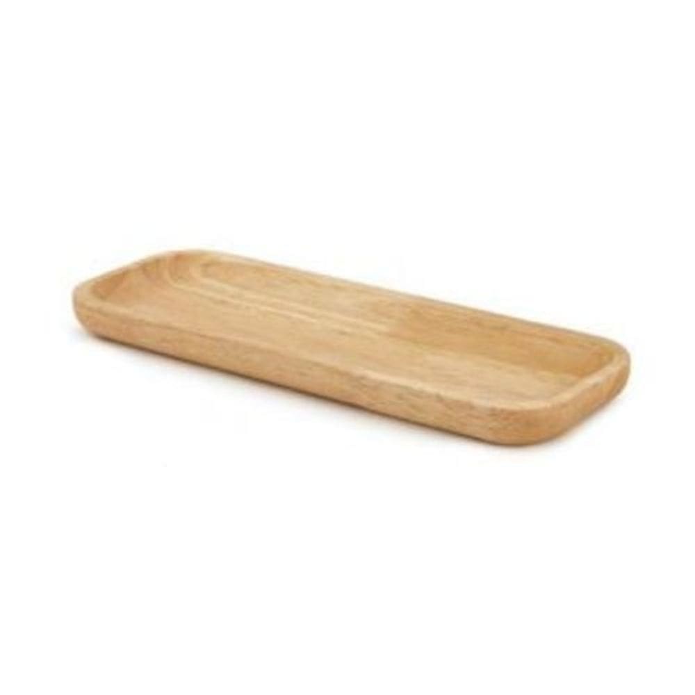 Bandeja Branca Em Madeira 18587 2x36,5x13cm Mart