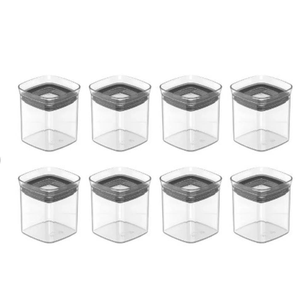 Conjunto de 8 Potes Herméticos Block Natural 150ml - Ou