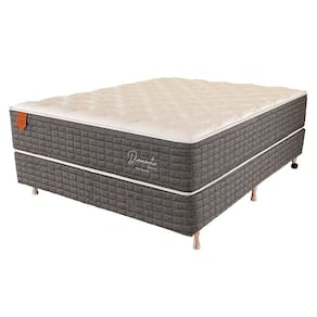 Cama Box Viúva (Box + Colchão) 128X188X67 Diamante Prorelax Pillow In - Cinza