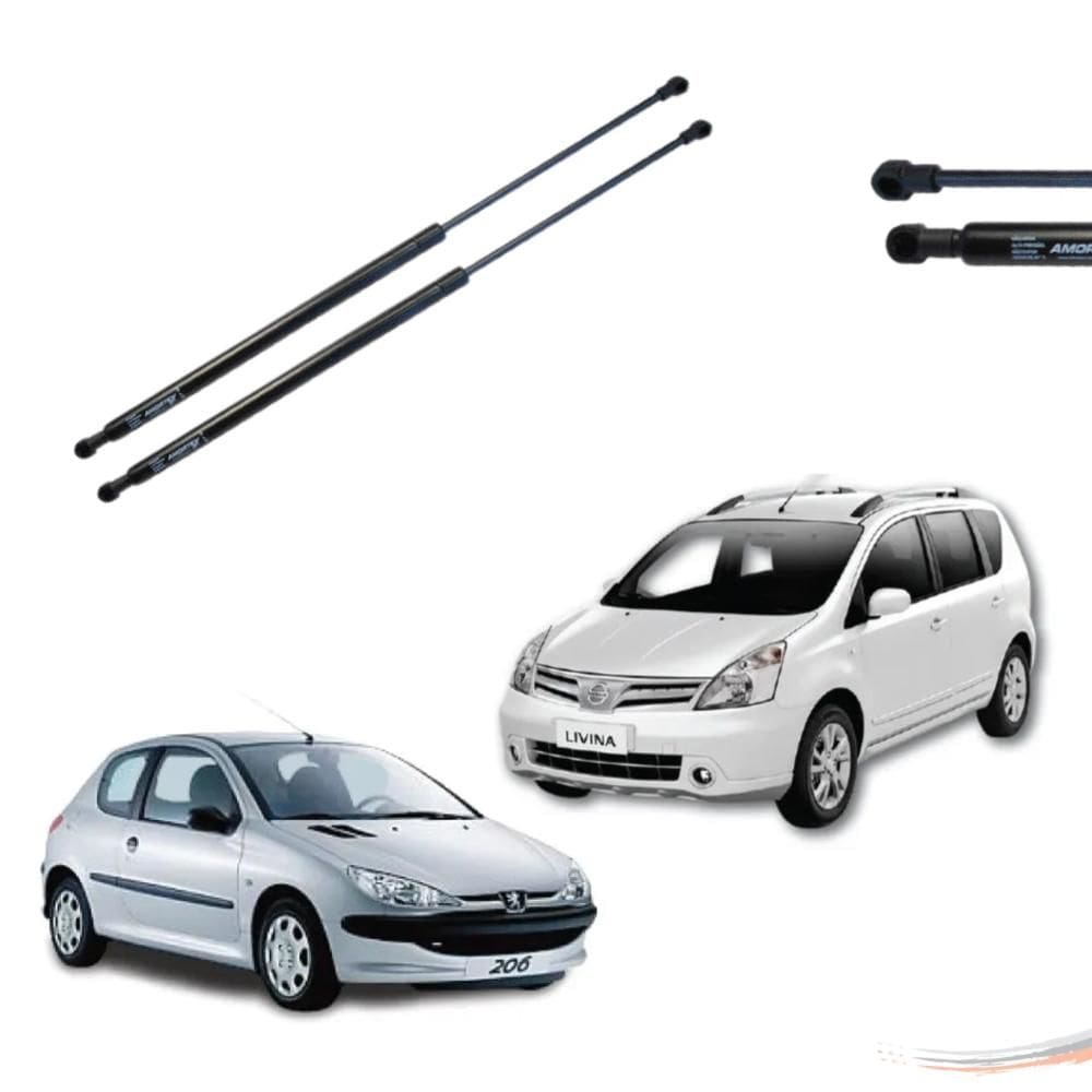 Par Amortecedores Tampa Porta-malas Livina Peugeot 206 [F103]