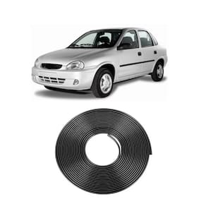 Borracha Protetora Borda Porta Preta Corsa 4 Portas 10m 7x14 [F103]