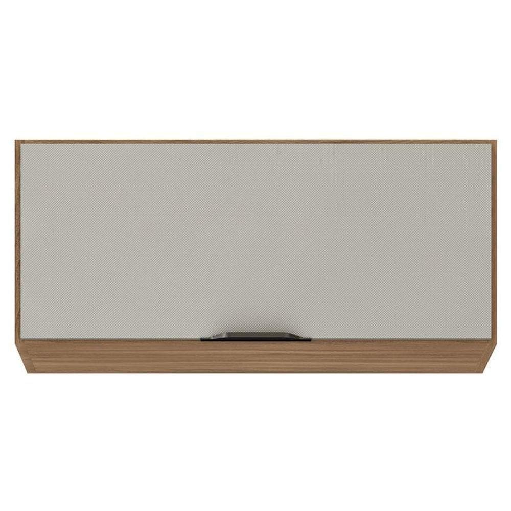 Armário Aéreo Para Cozinha Firenze 1 Porta Amêndola Touch Nude Prime Tx - Demóbile