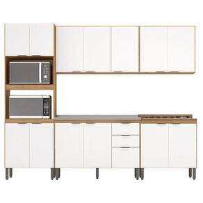 Cozinha Modulada Firenze Fhr001 Amendola Touch Branco - Demóbile