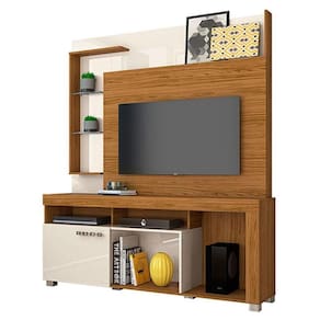 Estante Home Theater ícaro Naturale Off White - Madetec
