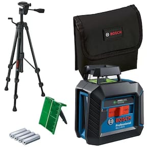 Nível à Laser Bosch de linhas Verdes GLL220G 360° Com Tripé