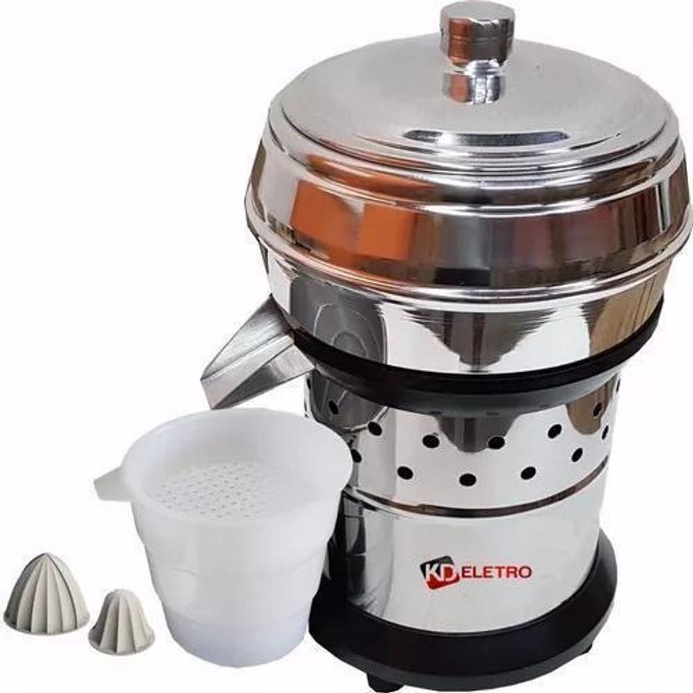 Espremedor Inox Pequeno Caçamba Recravada 500W