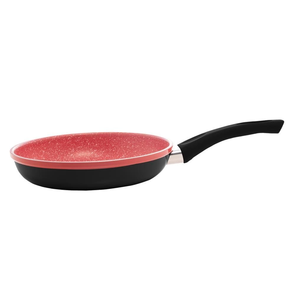 Frigideira Indução em Alumínio e Revestimento Vermelha 24cm