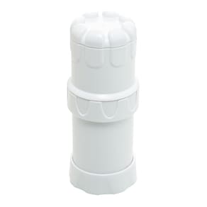 Moedor e Descascador de plástico e Silicone Branco 13,5cm