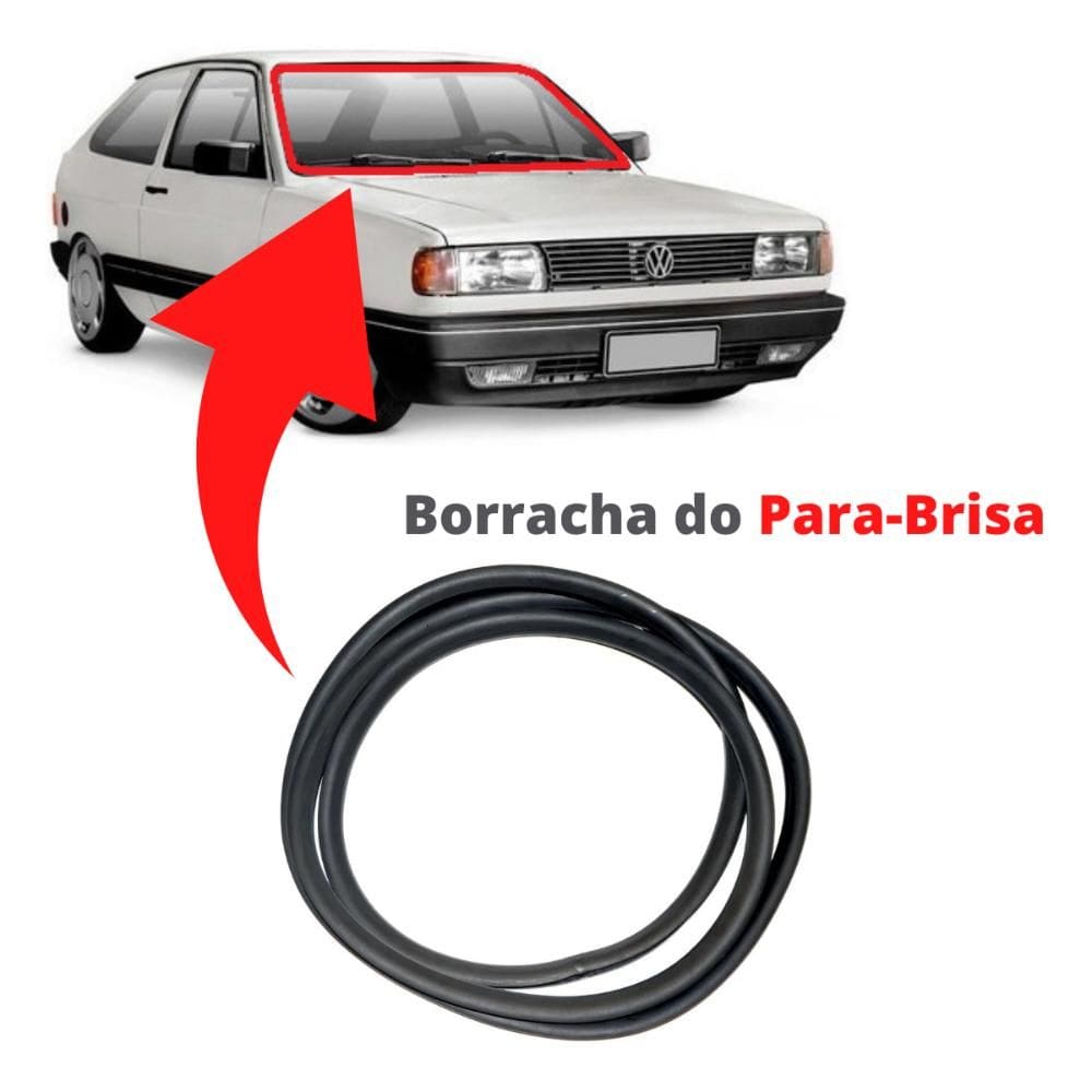 Borracha Do Parabrisa Vidro Dianteiro Voyage 1981 Até 1996 [F103]