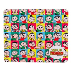 Mousepad Quadriculado Personagens 18x21.5cm - Turma Da Mônica