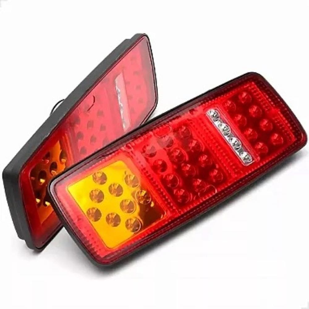 Par Lanterna Traseira Led 12/24v Caminhão P/ Mercedes Benz