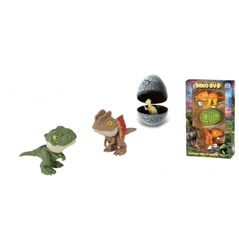 Brinquedo Dino Ovo - Kit com 3 Dinos - Braskit