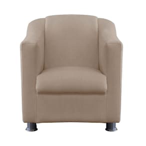 Mini Sofá Poltrona Infantil Tilinha Suede Bege - Majú Interiores