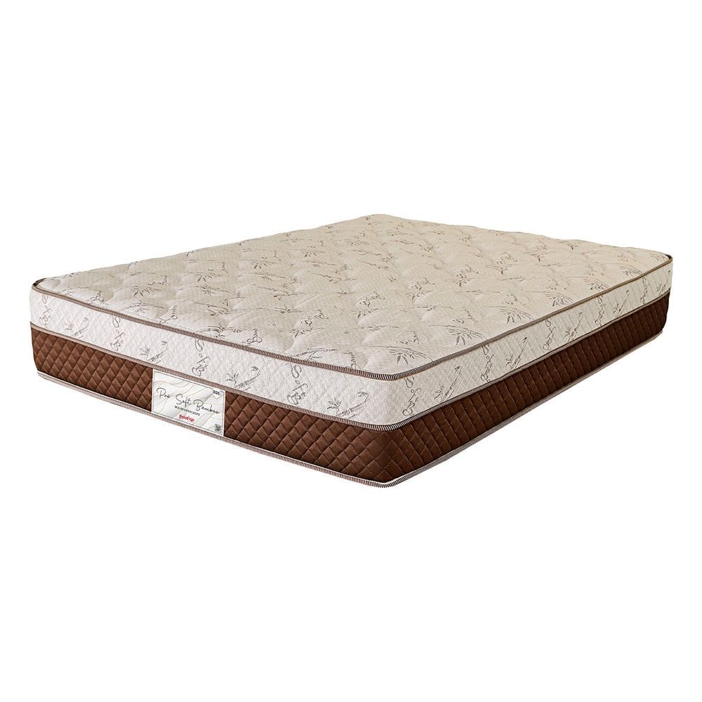 Colchão Casal 138x188x26 Pro Soft Bamboo Prorelax Molas Ensacadas Pillow Top Turn Free - Marrom