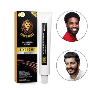 Coloração Creme Cabelos Preto Intenso 1.0 Leon Barber 50ml