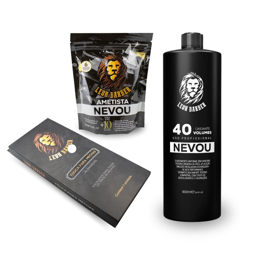 Touca Reflexo Alinhado P + Água Ox 40Vol + Pó Descolorante