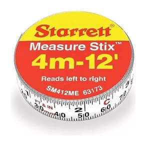 Fita De Aco Graduada Stix 13Mm X 3,60M - 12` - S12 - Sm412me