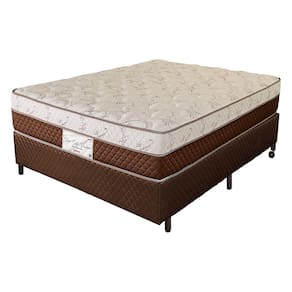 Cama Box Casal (Box + Colchão) 138x188x61 Pro Soft Bamboo Prorelax Molas Ensacadas Pillow Top Turn Free - Marrom