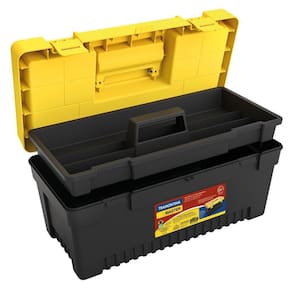 Caixa Plastica Para Ferramentas 20" Tramontina Com Tampa Organizadora