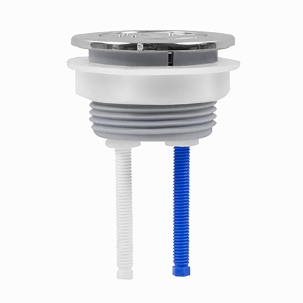 Botão Acionador Duplo Superior Cromado para Caixa Acoplada