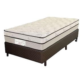 Cama Box Solteiro King (Box + Colchão) 96x203x63 Pro Soft Bamboo Prorelax Molas Ensacadas Pillow Top Turn Free - Cinza
