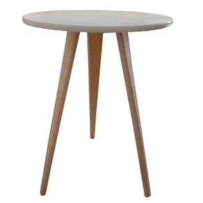 Mesa Lateral de Canto e Apoio Redonda Pé Palito Karina 68 cm