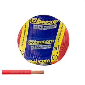 Cabo Flexível 2,5mm Vermelho Rolo 100 metros