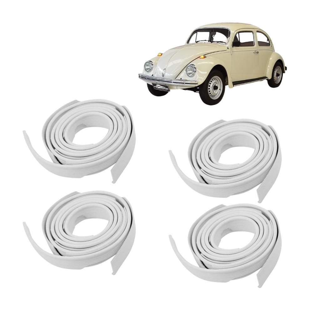 Kit Borracha Debrum Do Paralama 4 Peças Fusca 59 A 96 Branco - UN / 4 [F103]