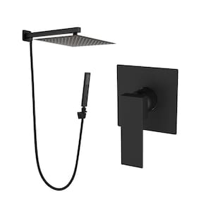 Kit Ducha 20x20 Slim De Parede Cromado+acabam Registro
