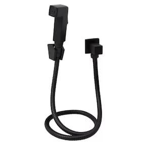 Ducha Higiênica Quadrada Black Matte Preta 1/4v