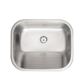 Tanque Encaixe Tramontina 34L 50X40x25cm Aco Inox Acetinado Com Valvula