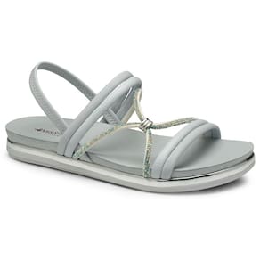Sandália Flatform Mississipi MB762 Feminina - Azul Claro
