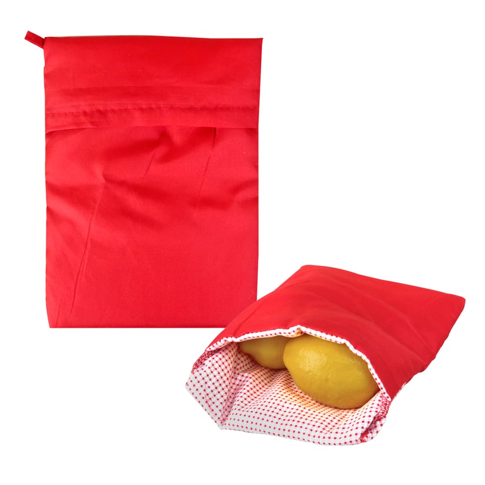 Bolsa De Poliéster Para Microondas Reutilizável 24x19cm