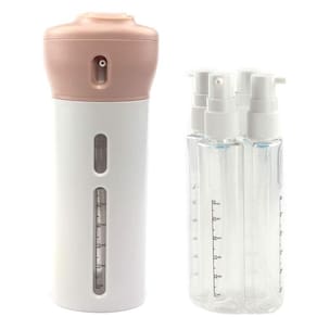 Dispenser Portátil De Viagem 4 Em 1 P- Shampoo E Creme