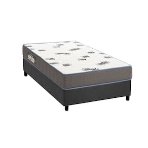 Conjunto Box Solteiro: Colchão Espuma Ortobom D33 Light Saúde + Base CRC Suede Gray(78x188)