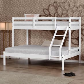 Beliche Com Cama Casal Dreams Madeira Maciça Branco Megamobilia