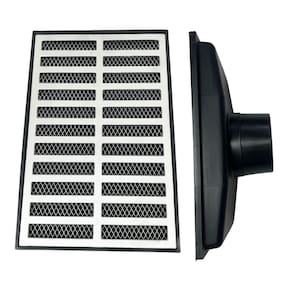 Ralo 20x30 Alumínio Anti Insetos com Sistema de Sifão e Coletor Saída Baixa 100mm - 4 polegadas