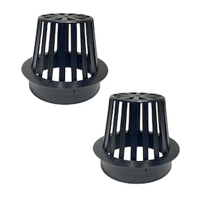 Kit 2 Abacaxi Ralo Anti Entupimento 100mm Plástico para Calhas