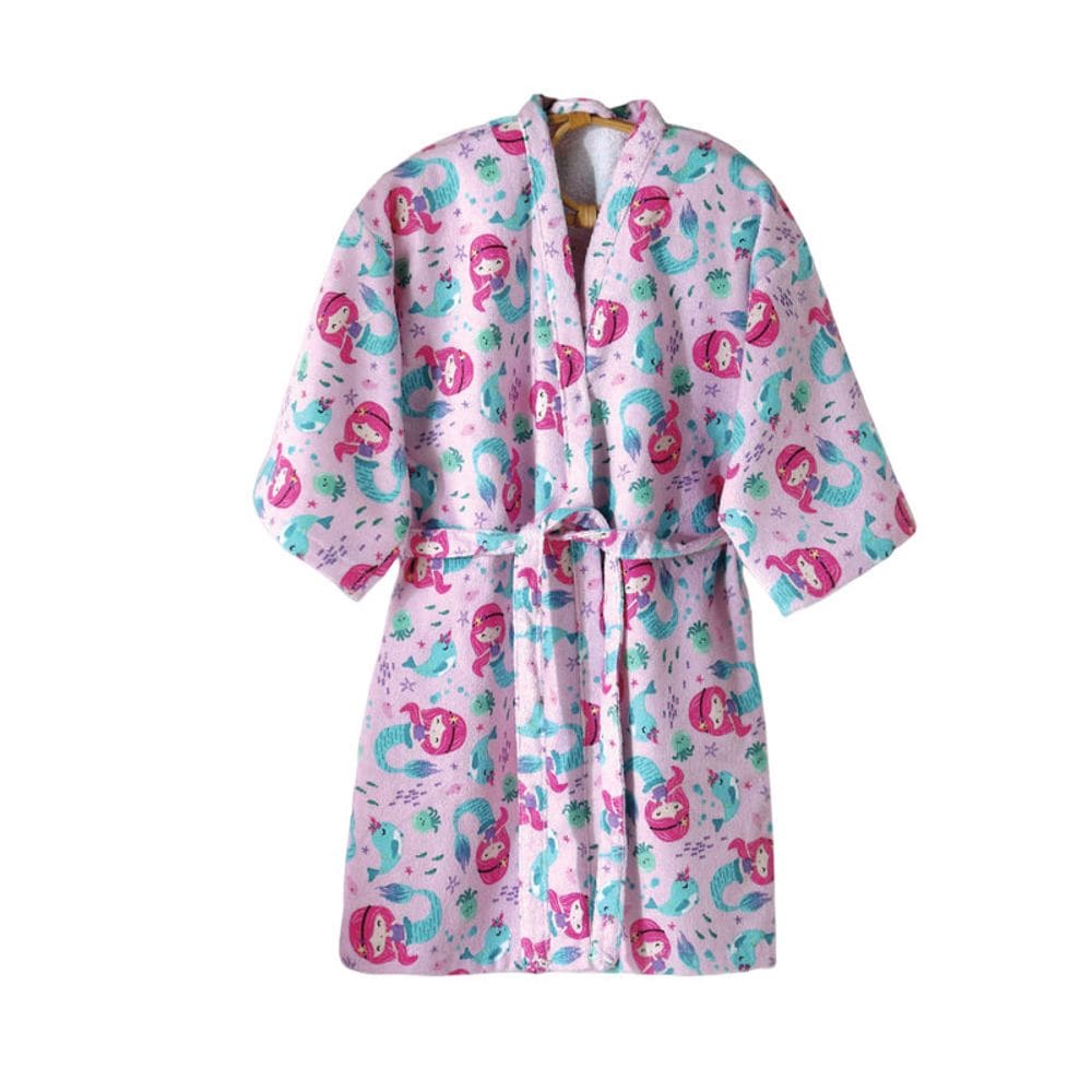 Roupão Infantil Mini Mermaid Sereia Dohler 100% Algodão