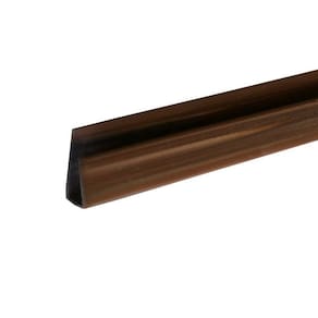 Kit 5 Caixas com 75 M Acabamento Perfil "u" para Forro Pvc 8mmx3cmx3,00m Bariri Mogno