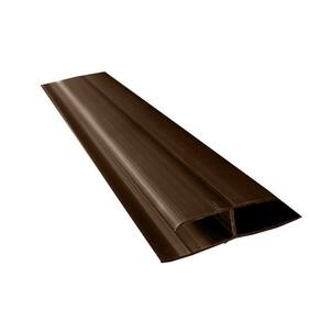 Kit 10 Caixas com 150 M Emenda Rígida Pvc Perfil H 8mmx4,5cmx3m Bariri Mogno