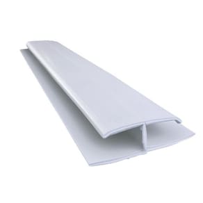 Kit 10 Caixas com 150 M Emenda Rígida Pvc Perfil H 8mmx4,5cmx3m Bariri Branco