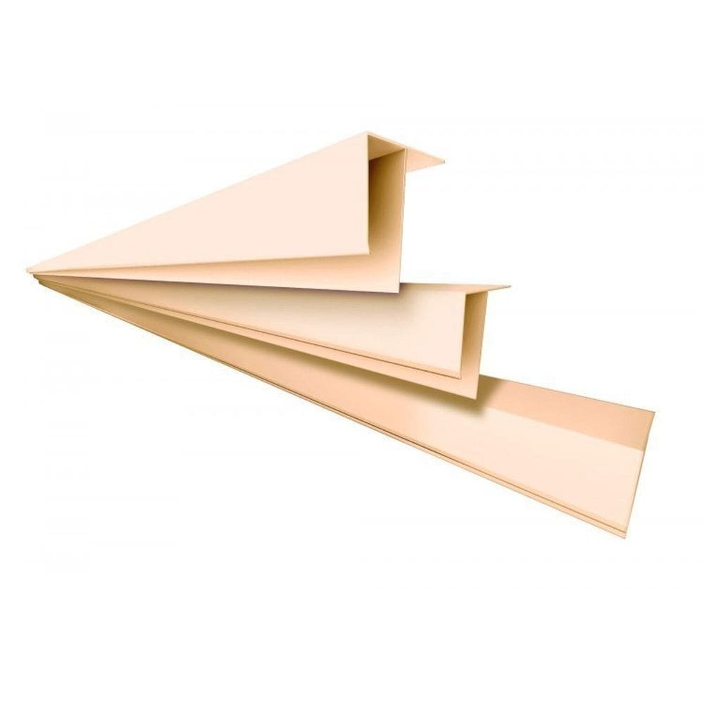 Kit 5 Caixas com 45 M Perfil F Polifort 8mm X 3cm X 3,00m barra Nogueira