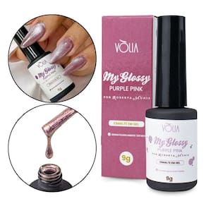 Esmalte em Gel Led Uv My Glossy Purple Pink Unhas 9g Vòlia