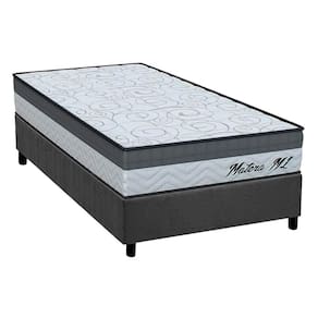 Conjunto Box Solteiro: Colchão Anatômico Orthoflex D33 / Matera ML + Base CRC Suede Gray(88x188)