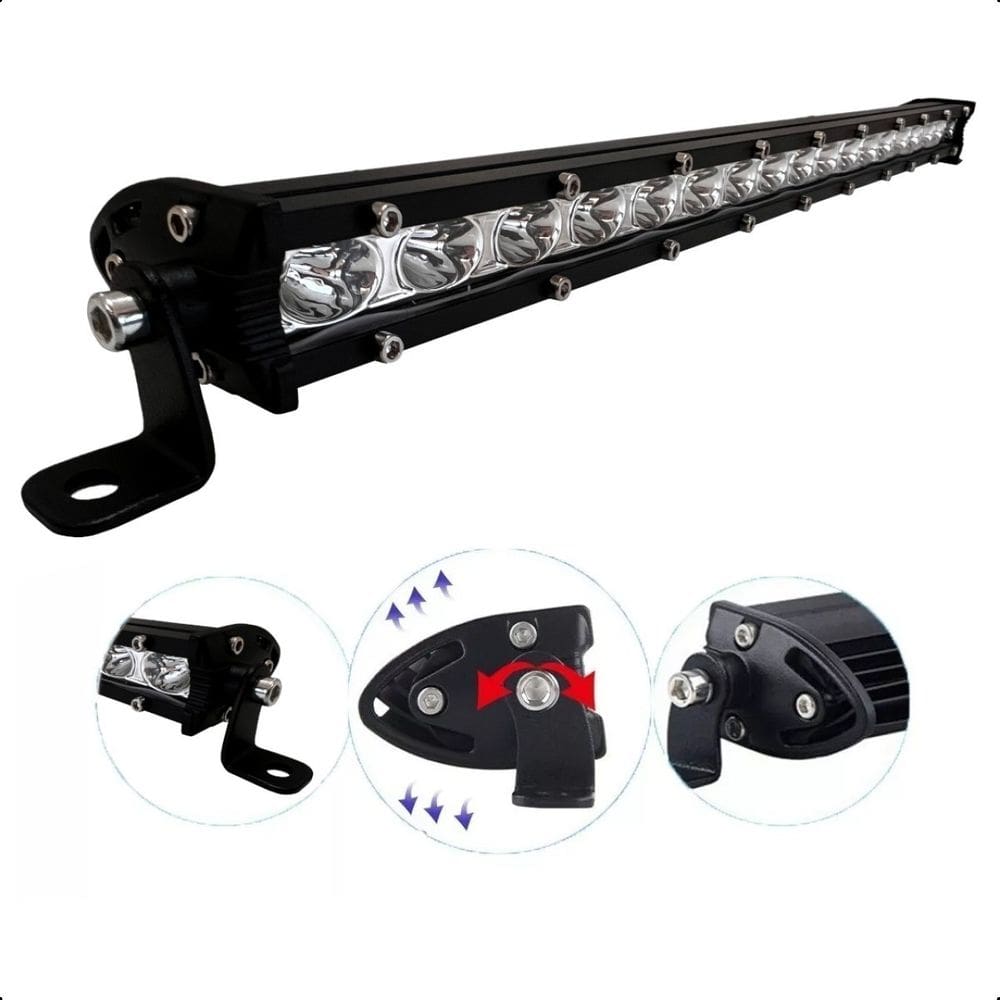 Farol Auxiliar Led Auxiliar 54w 50cm Barra de LED SLIM troller rally off-road LUMI-2231